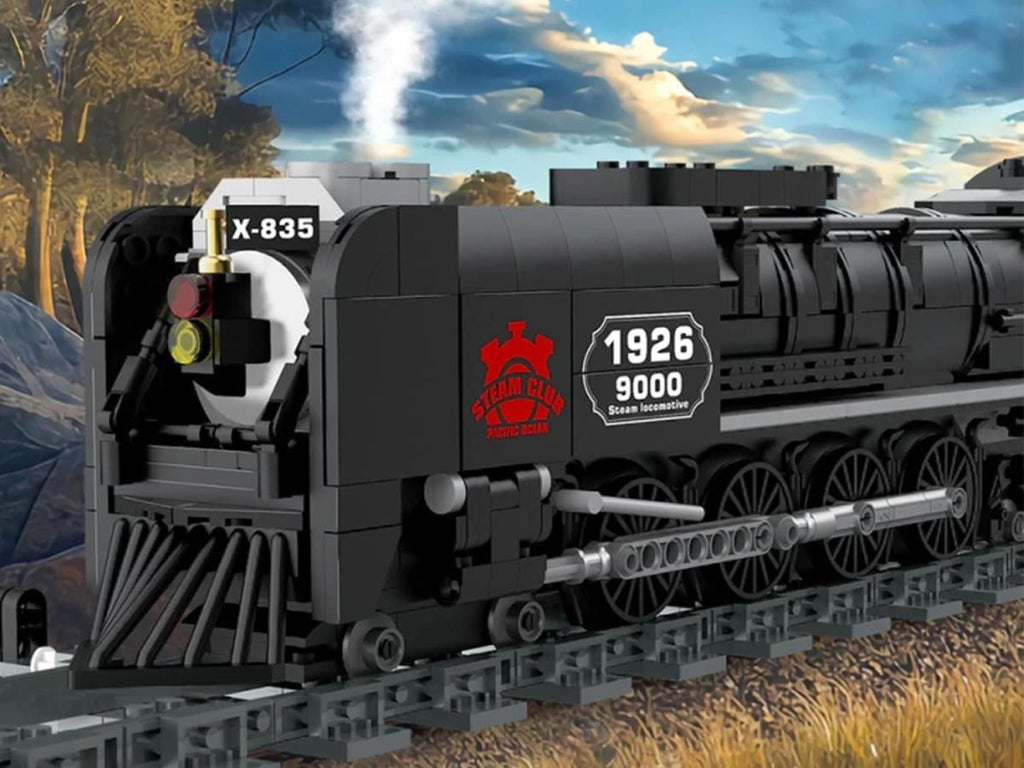Retro Locomotive Building Blocks Set 1546pcs.