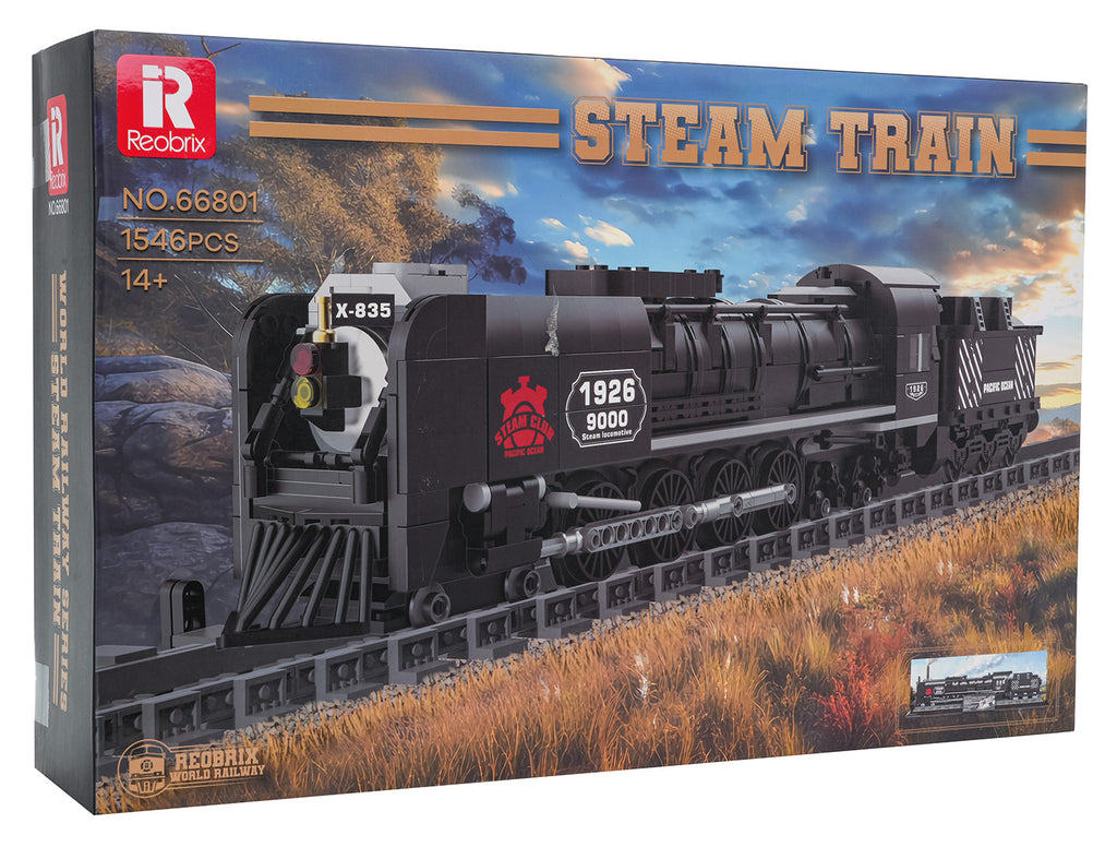 Retro Locomotive Building Blocks Set 1546pcs.