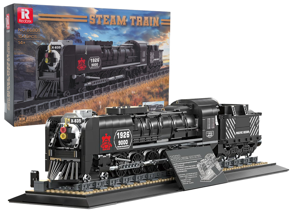 Retro Locomotive Building Blocks Set 1546pcs.