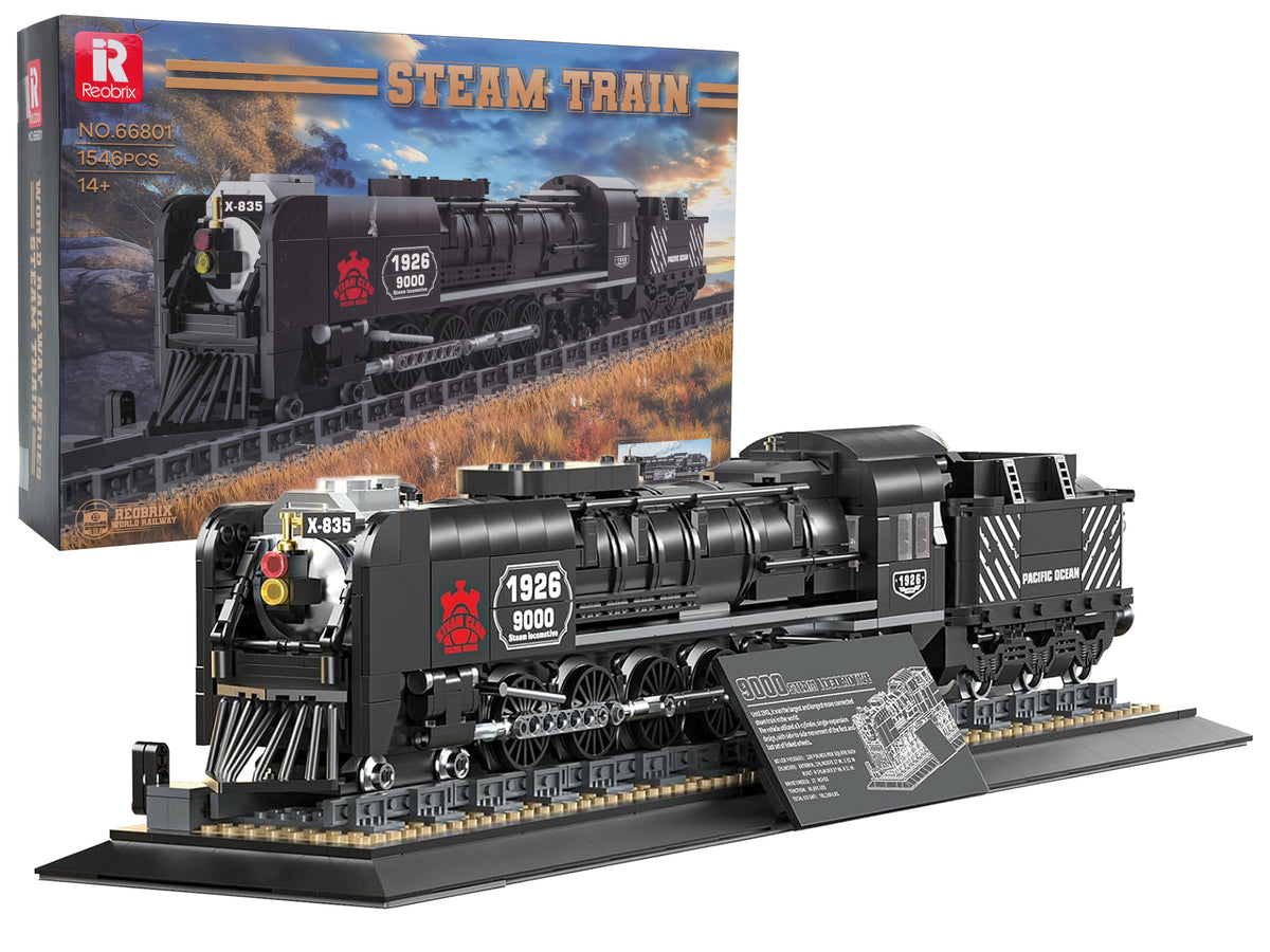 Retro Locomotive Building Blocks Set 1546pcs.