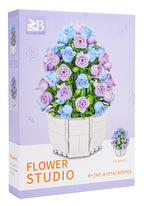 Purple Flowers Building Blocks Set 570pcs.