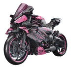 Motorcycle Racer Building Blocks Set Pink 2066pcs.