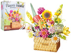 Spring Bouquet in a Basket Building Blocks Set 1615 pcs.