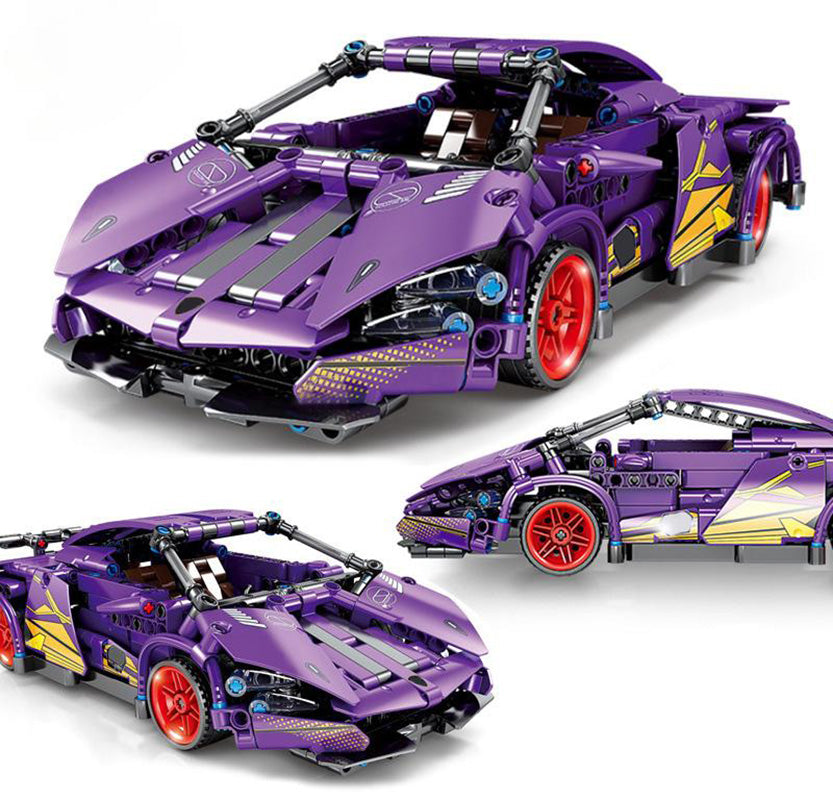 Sports Car Brick Set Purple 470pcs.