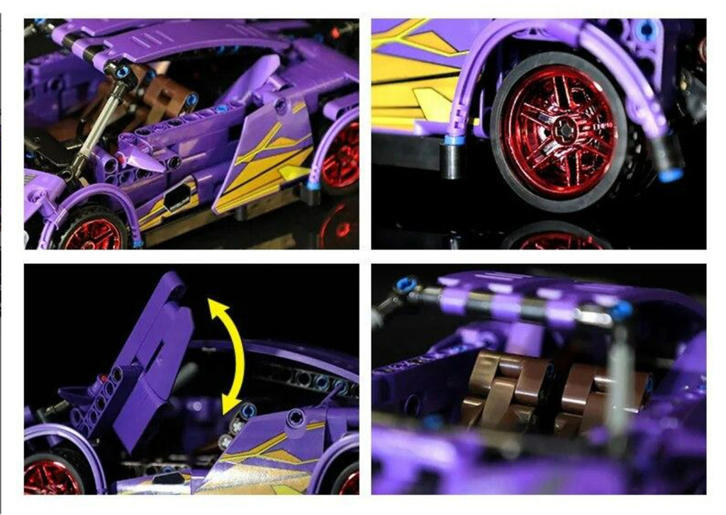 Sports Car Brick Set Purple 470pcs.