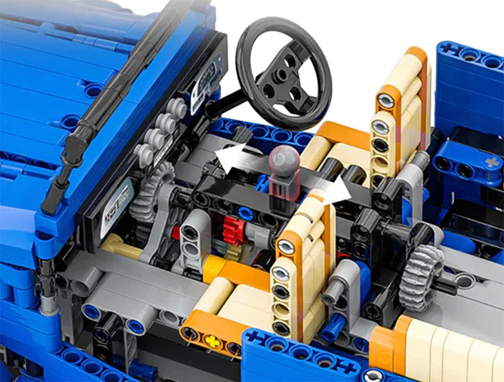 Set of 2087 Off-road Vehicle Building Blocks Blue
