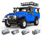 Set of 2087 Off-road Vehicle Building Blocks Blue