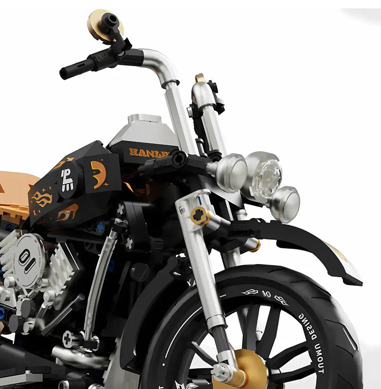 Motorcycle Brick Set Black 455pcs.