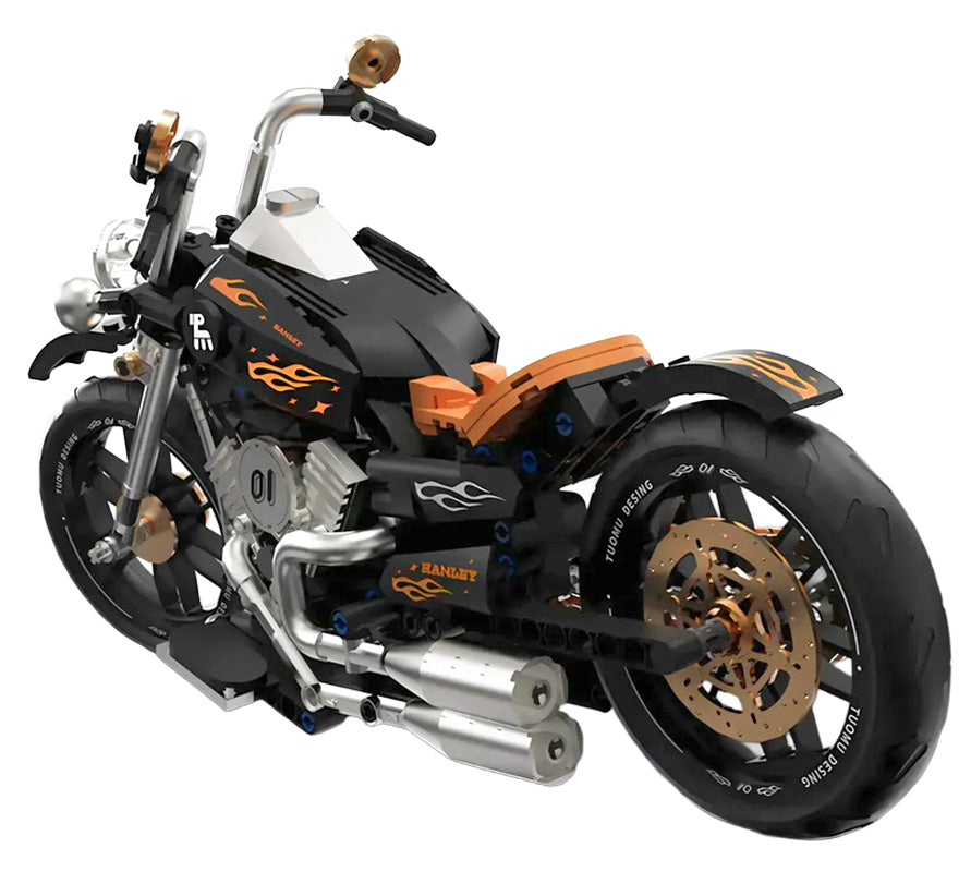 Motorcycle Brick Set Black 455pcs.