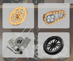 Motorcycle Brick Set Black 455pcs.
