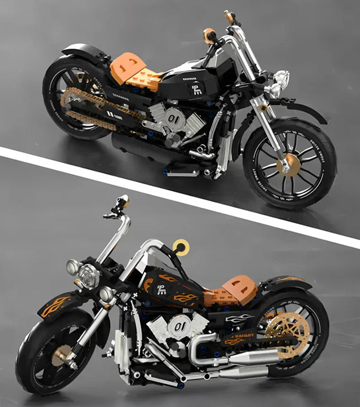 Motorcycle Brick Set Black 455pcs.