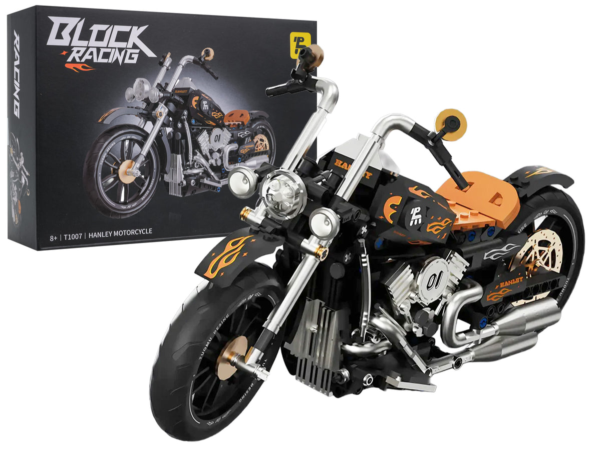 Motorcycle Brick Set Black 455pcs.