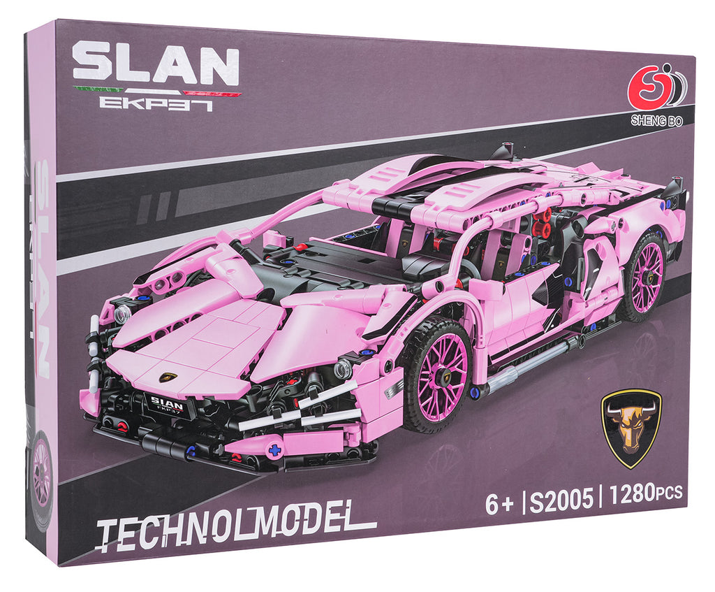 Sports Car Blocks Pink 1280pcs.