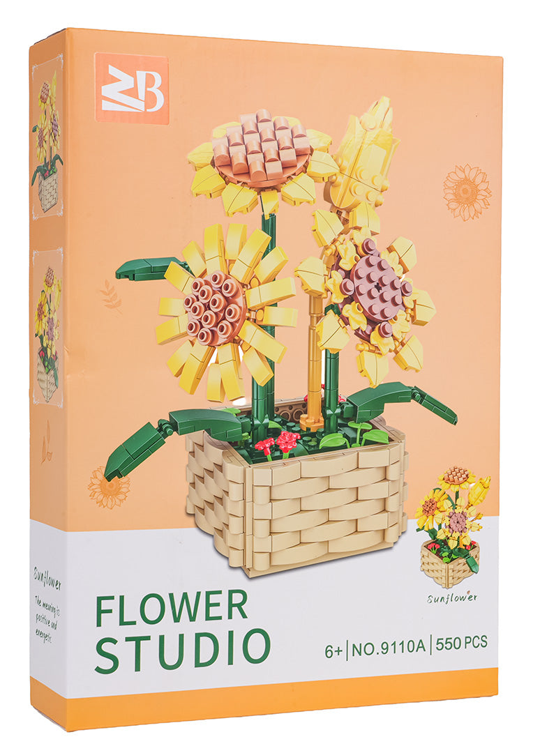 Flowers Sunflowers Blocks Set 550pcs.