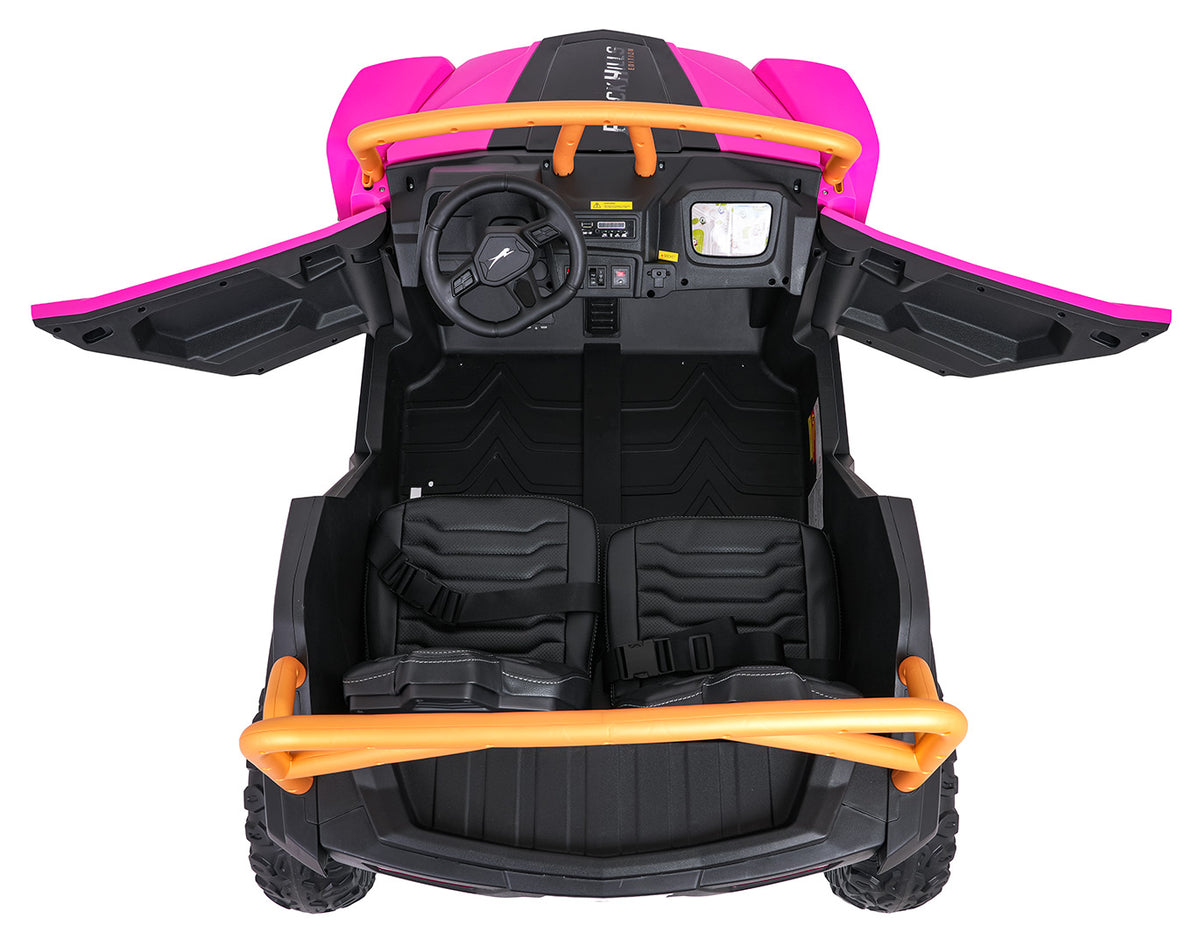 Elektrická buggy Arctic Cat Wildcat XX 24 V – ružová