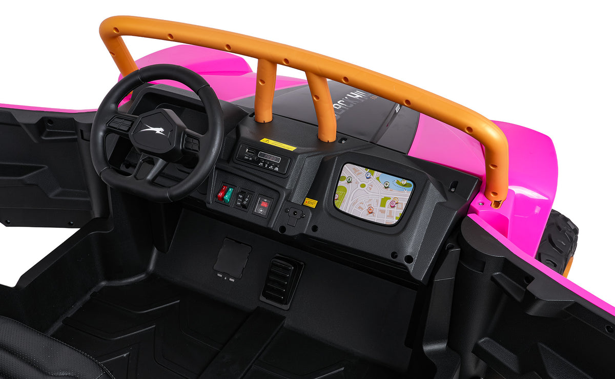 Elektrická buggy Arctic Cat Wildcat XX 24 V – ružová