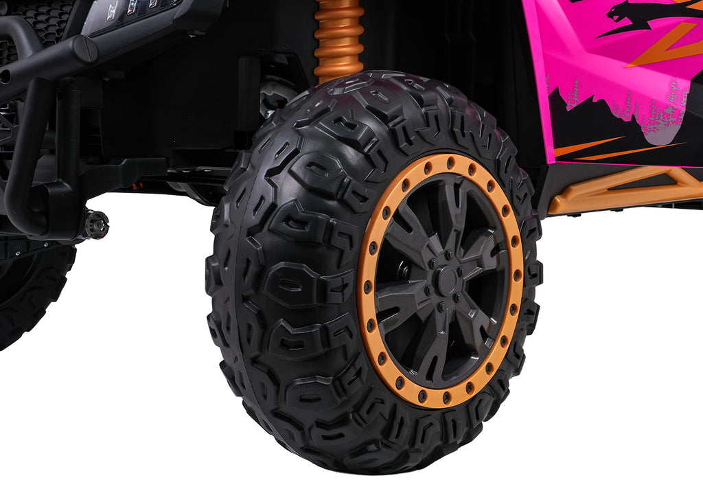 Elektrická buggy Arctic Cat Wildcat XX 24 V – ružová