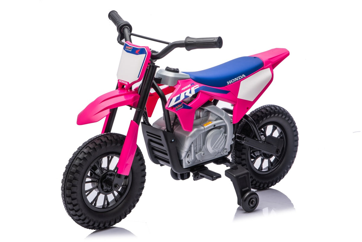 Elektrická motorka Honda CFR450R ružová