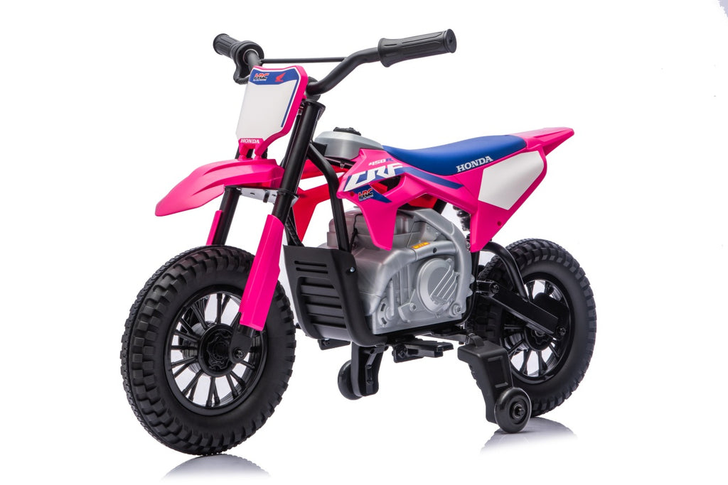 Elektrická motorka Honda CFR450R ružová