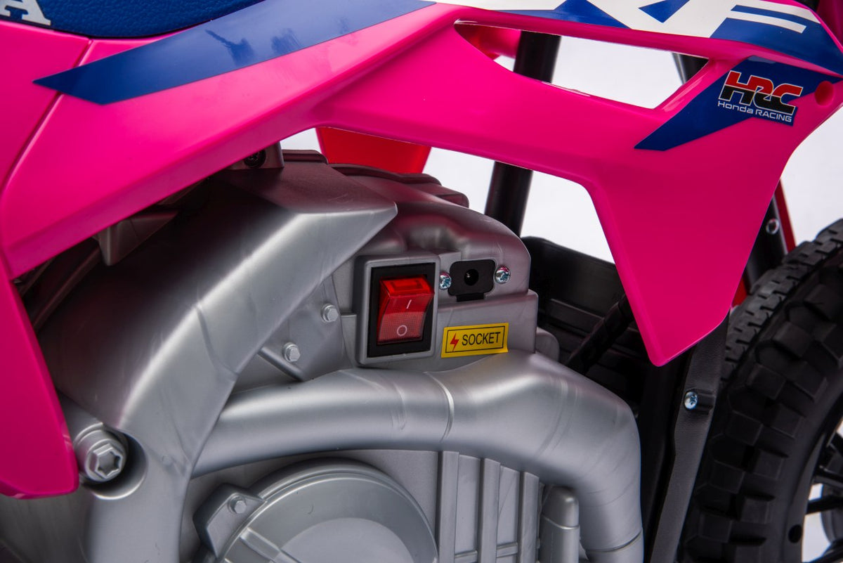 Elektrická motorka Honda CFR450R ružová
