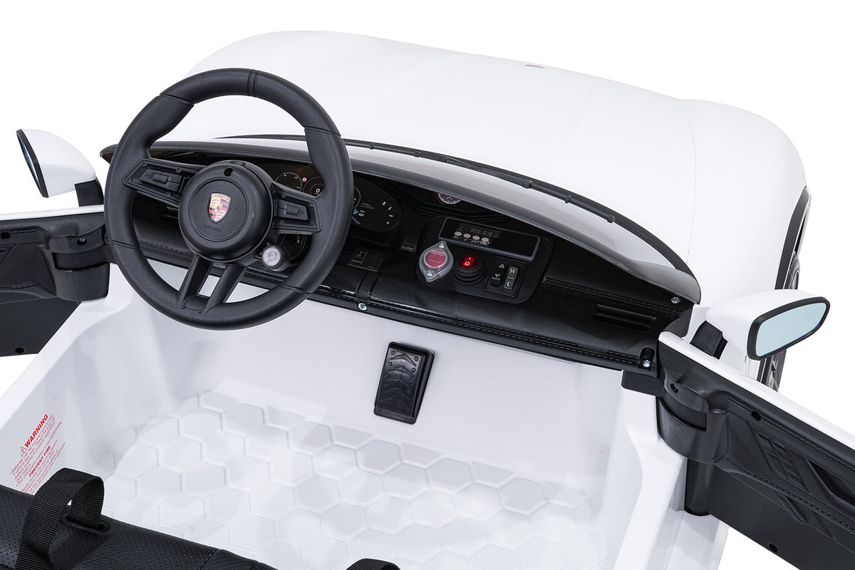 Elektrické autíčko Porsche Taycan Turbo S biela