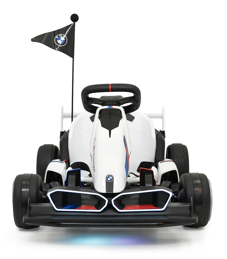 Elektrická driftovacia motokára BMW 24 V – biela