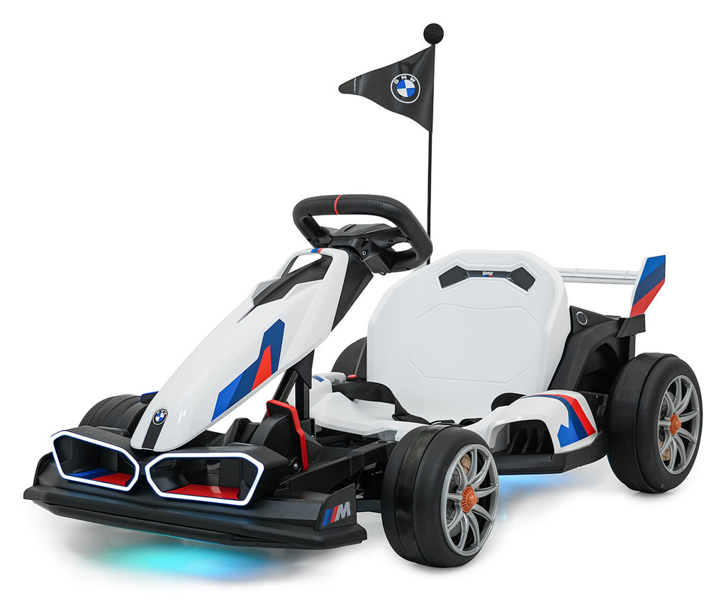Elektrická driftovacia motokára BMW 24 V – biela