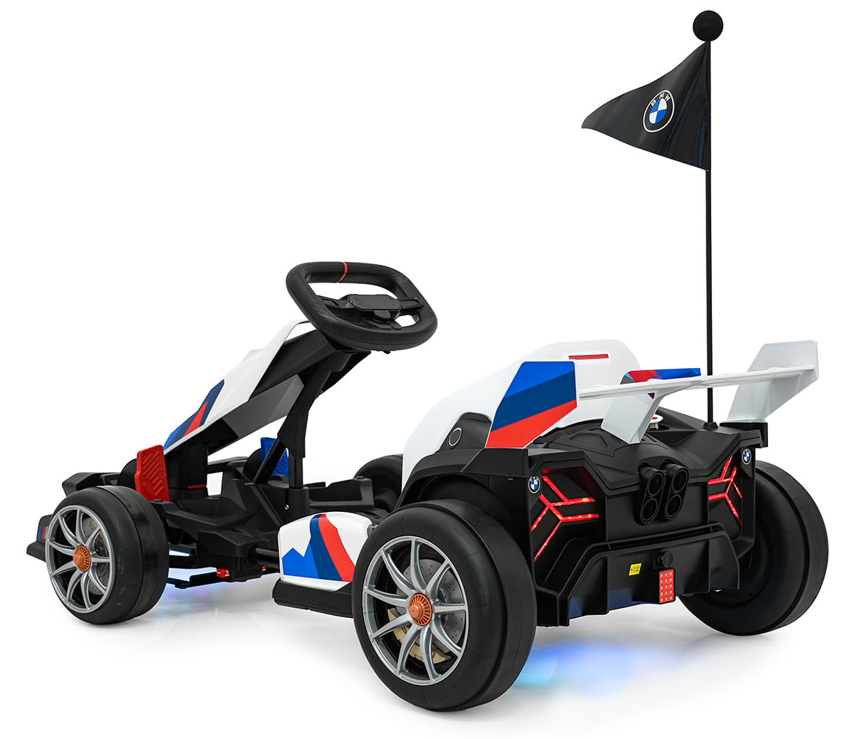 Elektrická driftovacia motokára BMW 24 V – biela