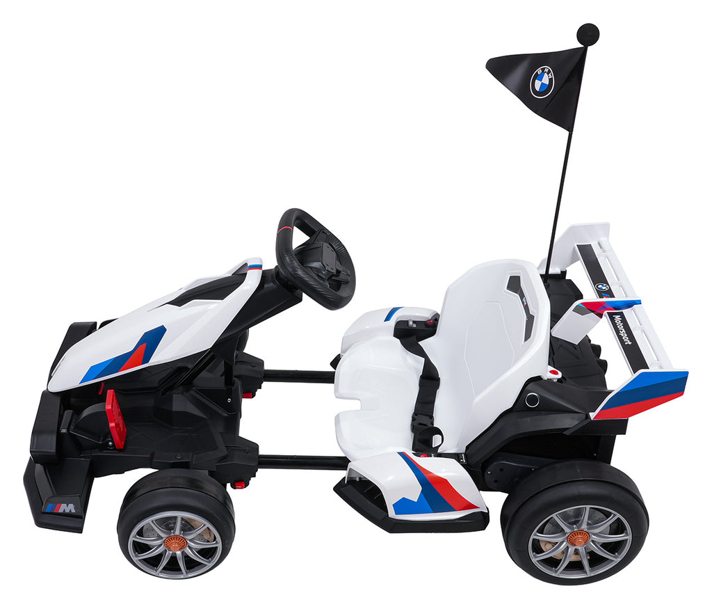 Elektrická driftovacia motokára BMW 24 V – biela