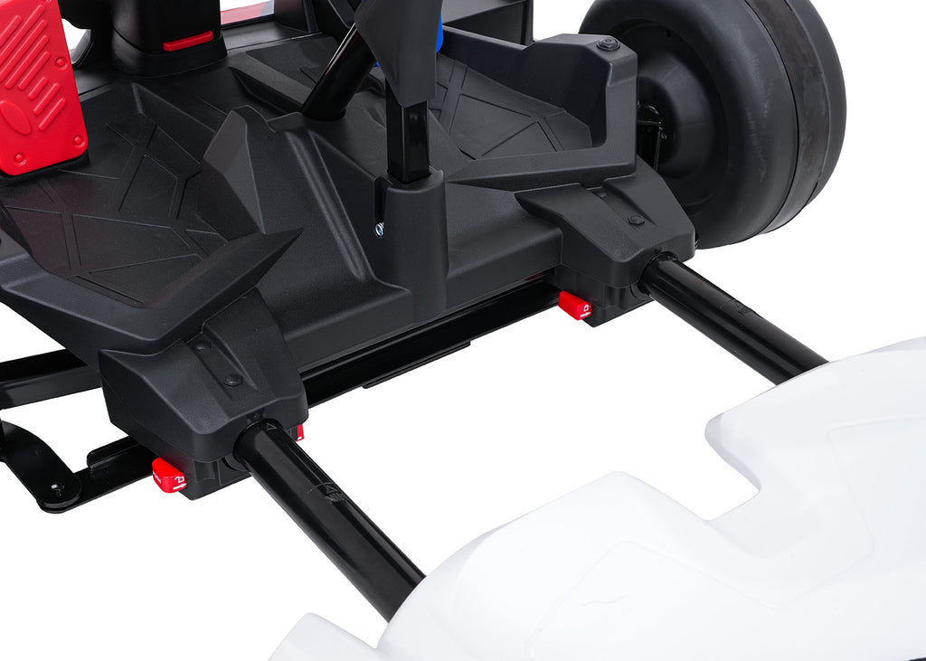 Elektrická driftovacia motokára BMW 24 V – biela