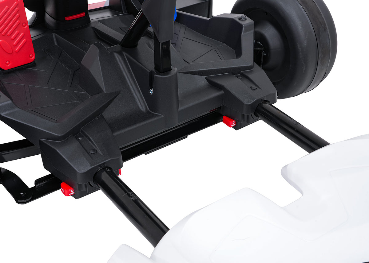 Elektrická driftovacia motokára BMW 24 V – biela