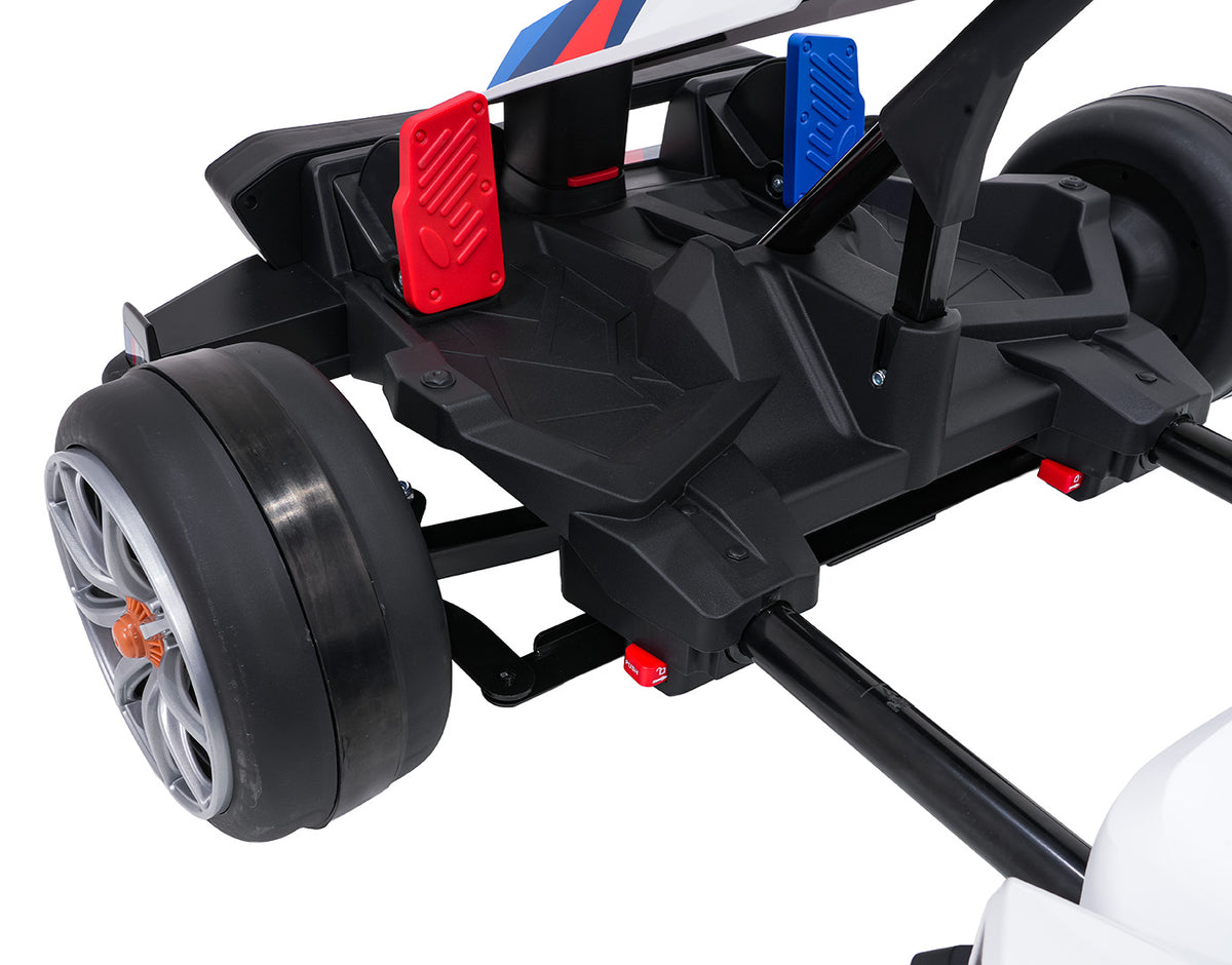 Elektrická driftovacia motokára BMW 24 V – biela