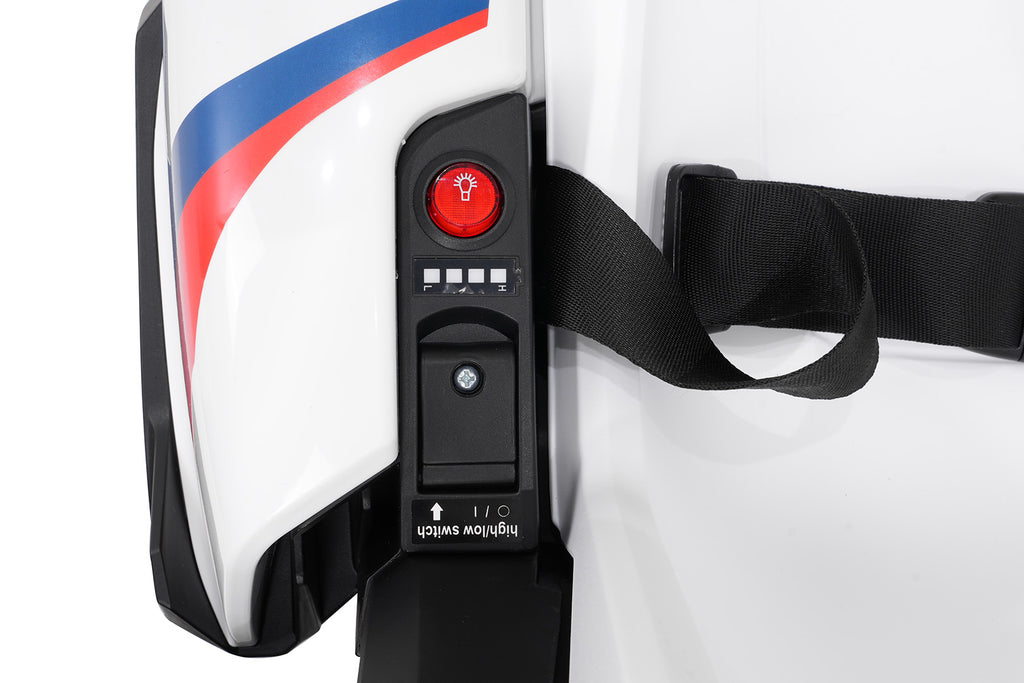 Elektrická driftovacia motokára BMW 24 V – biela
