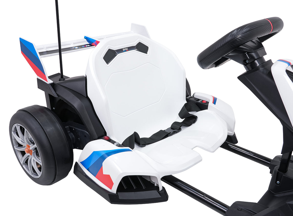 Elektrická driftovacia motokára BMW 24 V – biela