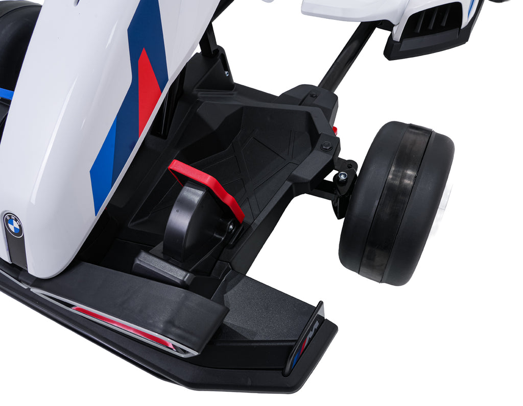 Elektrická driftovacia motokára BMW 24 V – biela