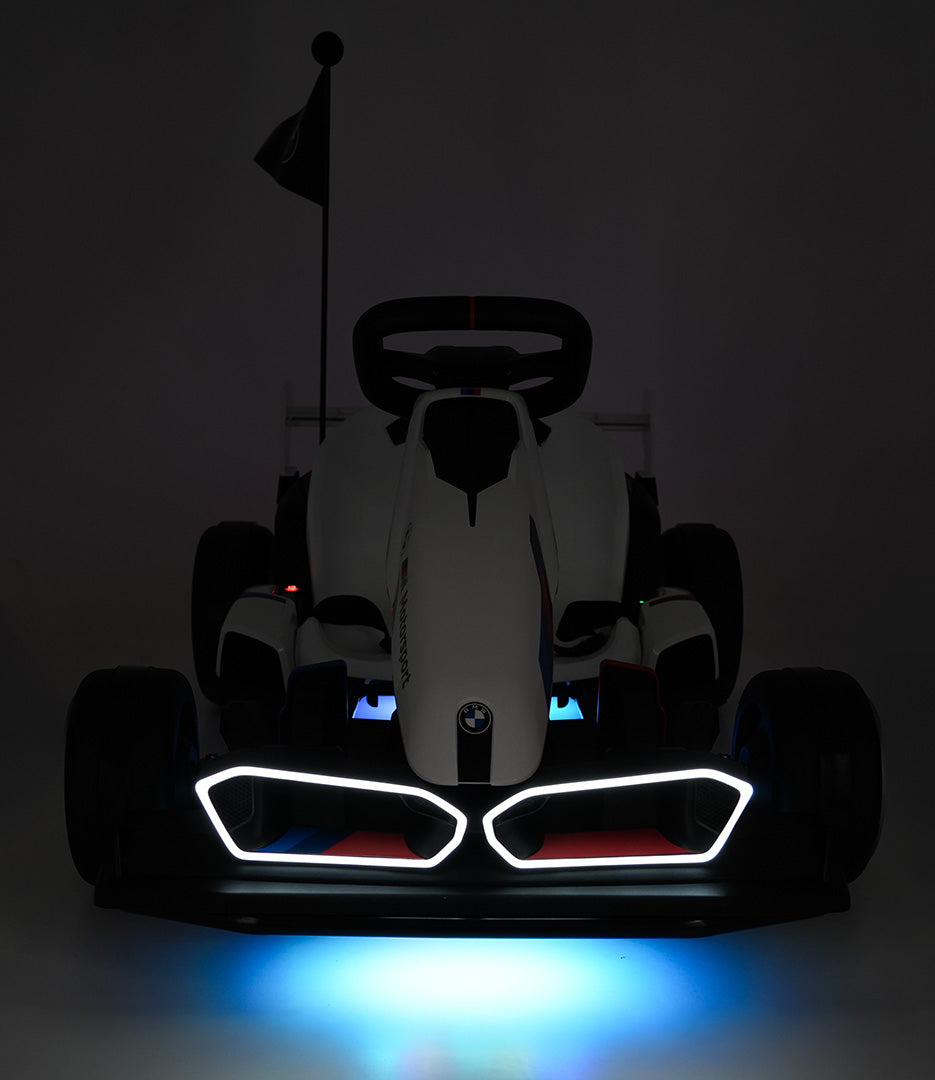 Elektrická driftovacia motokára BMW 24 V – biela