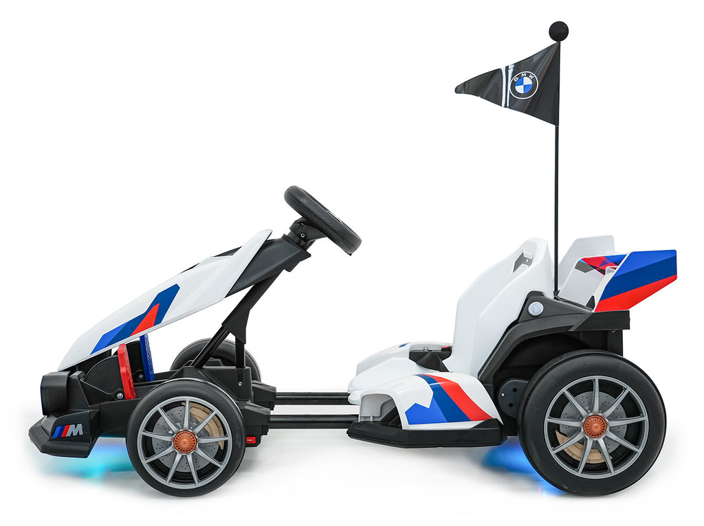 Elektrická driftovacia motokára BMW 24 V – biela