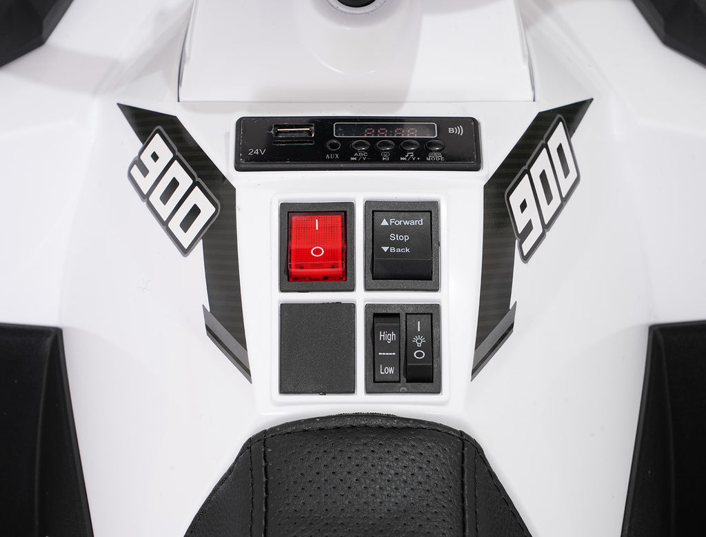WOLF 4x4 ATV Quad Vehicle White