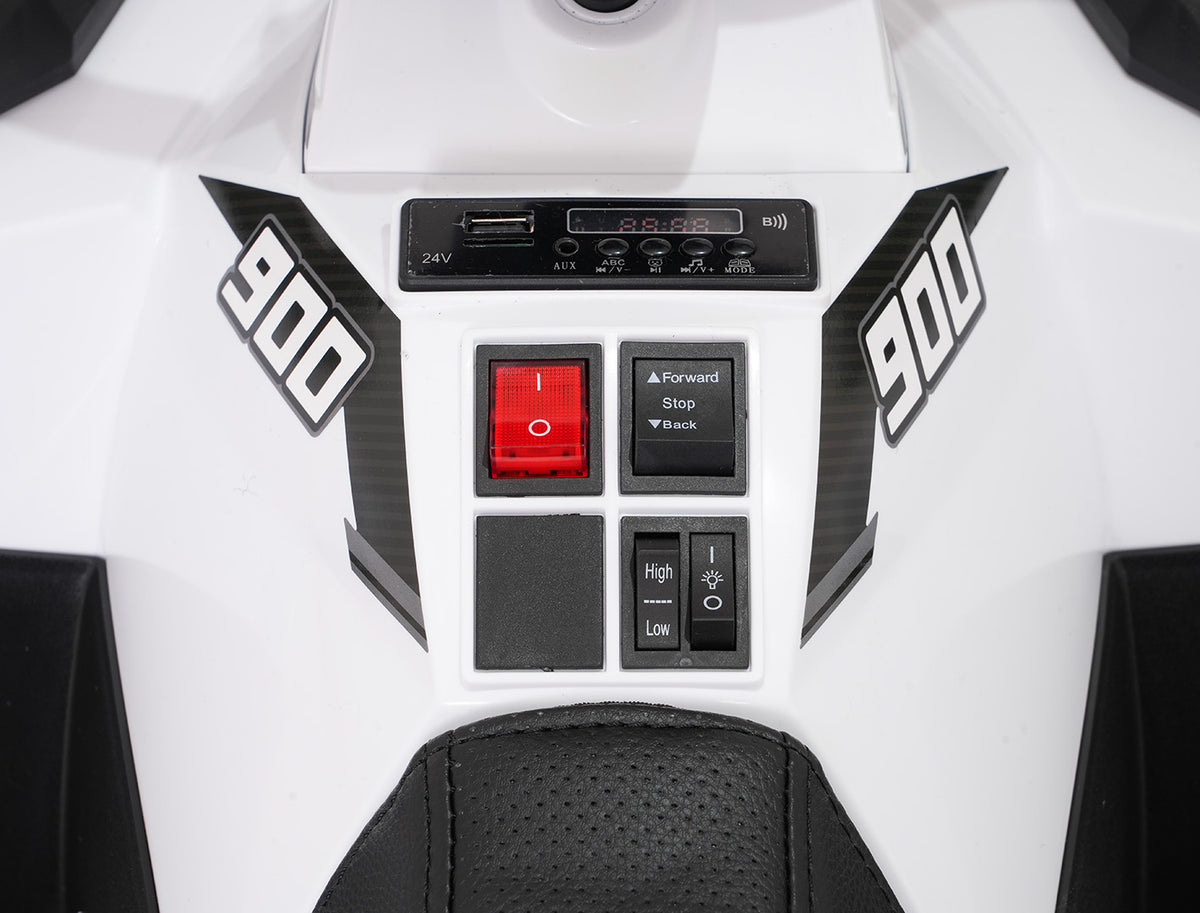 WOLF 4x4 ATV Quad Vehicle White