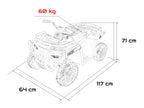 WOLF 4x4 ATV Quad Vehicle White