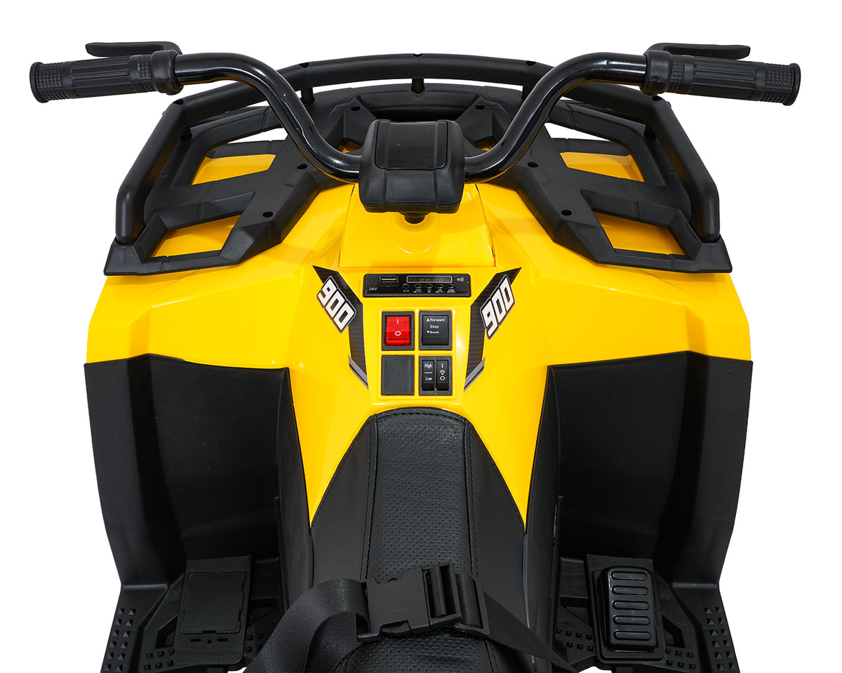 Elektrická štvorkolka 4x4 ATV WOLF žltá