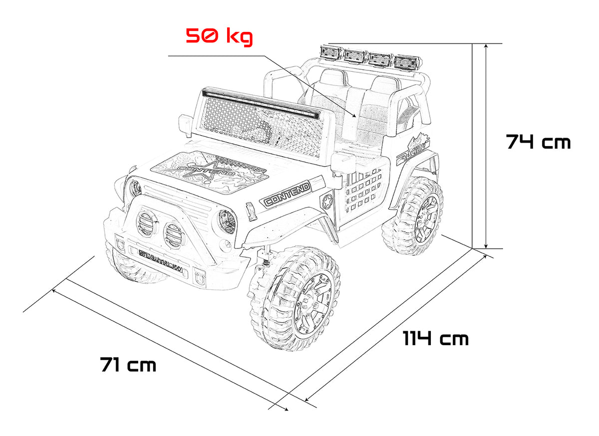 Jeep BEAST 4x4 Black Vehicle