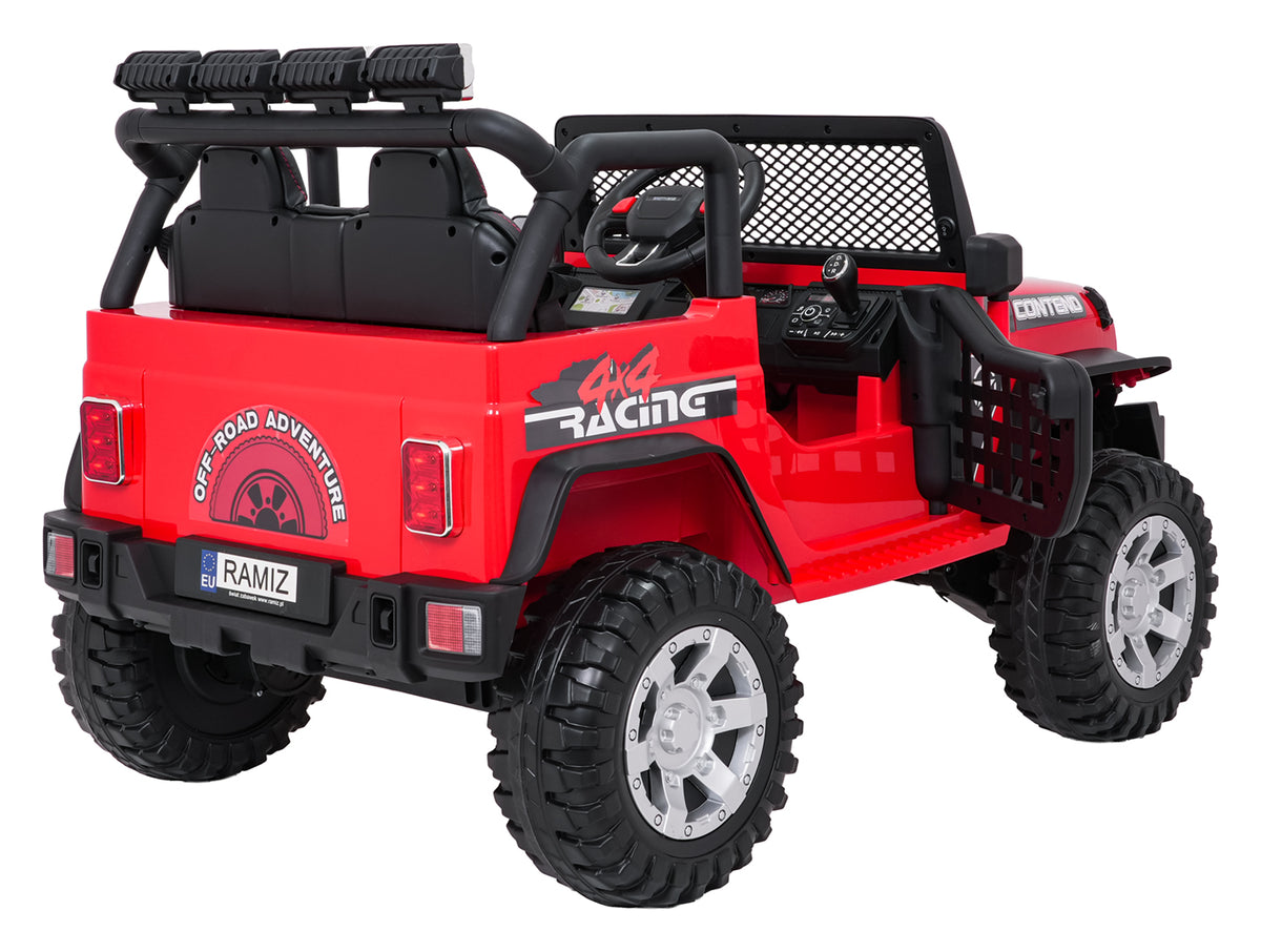 Elektrické autíčko Jeep BEAST 4x4 červená