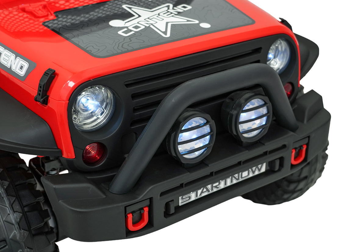 Elektrické autíčko Jeep BEAST 4x4 červená