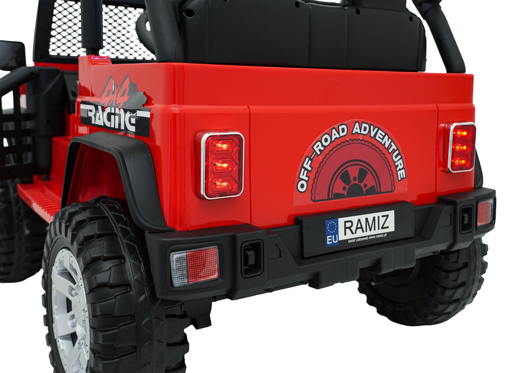 Elektrické autíčko Jeep BEAST 4x4 červená