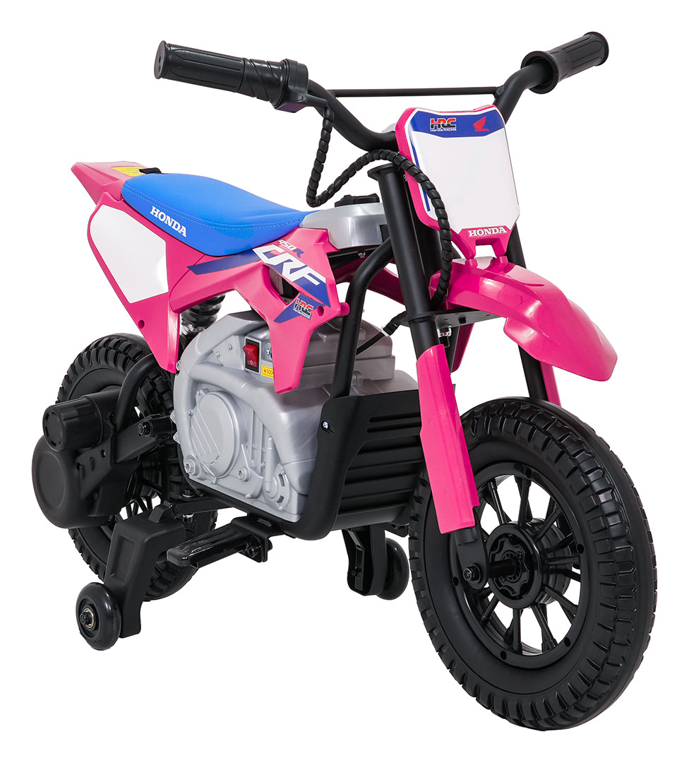 Elektrická motorka Honda CFR450R ružová