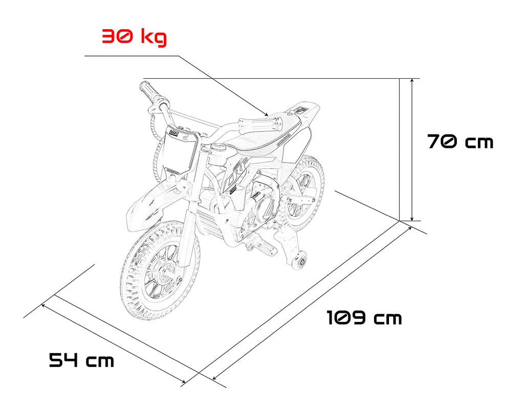Vehicle Motorcycle HONDA CFR450R Red