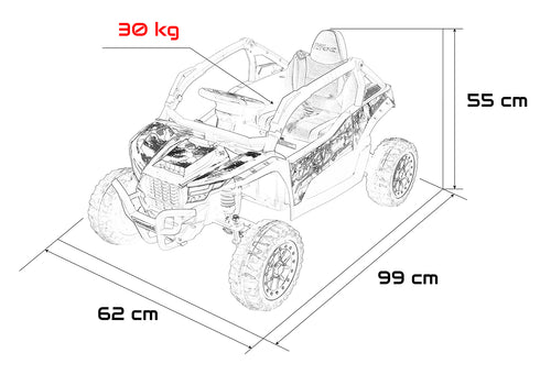 Kawasaki TERYX KRX1000 Buggy Red