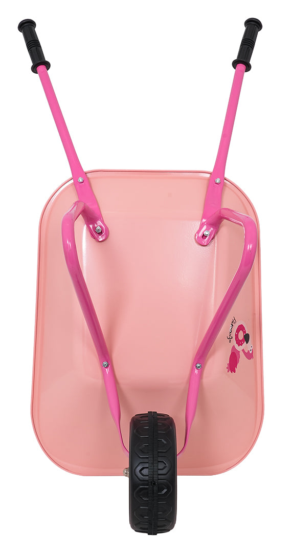 Little Gardener's Set with Wheelbarrow Pink