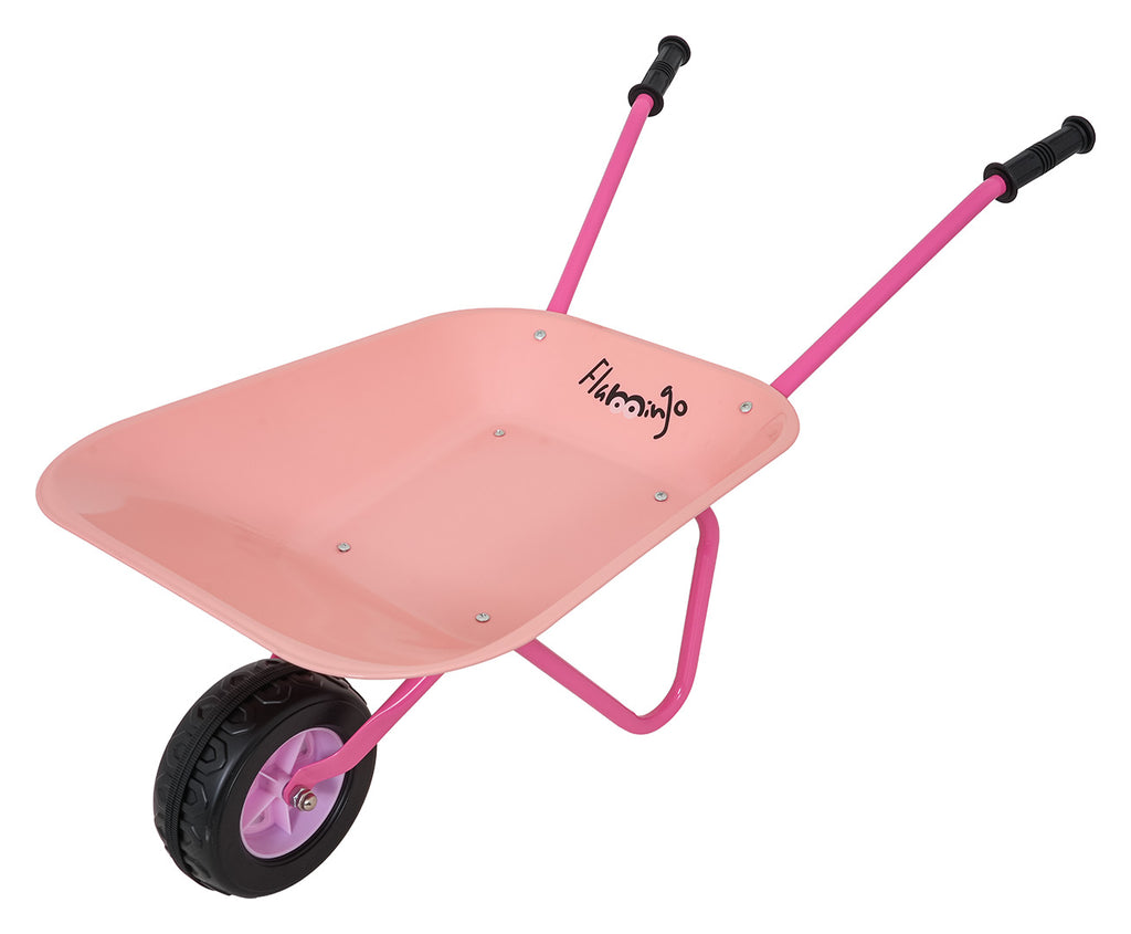 Little Gardener's Set with Wheelbarrow Pink